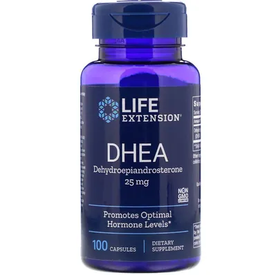 ДГЕА Life Extension DHEA 25 мг, 100 капсул