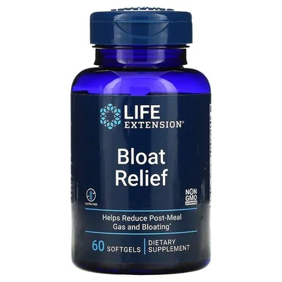 Комплекс від здуття живота Life Extension Bloat Relief, 60 гелевих капсул