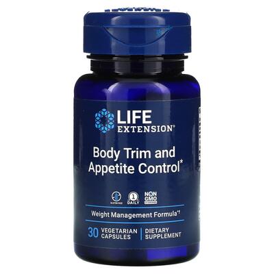 Комплекс для снижения веса и контроль аппетита Life Extension Body Trim and Appetite Control, 30 вегетарианских капсул