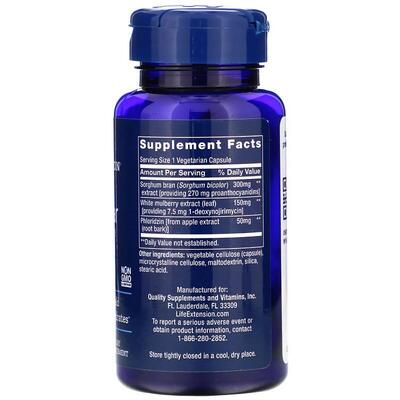Комплекс для понижения сахара в крови Life Extension Tri Sugar Shield, 60 капсул
