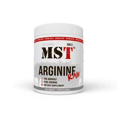 L-аргинин MST Nutrition Arginine RAW без вкуса, 500 г