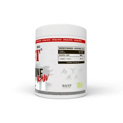 L-аргінін MST Nutrition Arginine RAW без смаку, 500 г