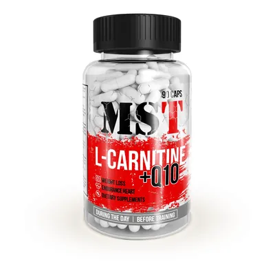 L-карнітин та Коензим Q10 MST Nutrition L-Carnitine + Q10, 90 капсул