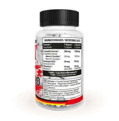 L-карнітин та Коензим Q10 MST Nutrition L-Carnitine + Q10, 90 капсул