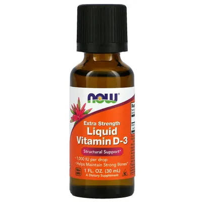 Вітамін Д-3 NOW Vitamin D-3 1000 МО рідкий, 30 мл
