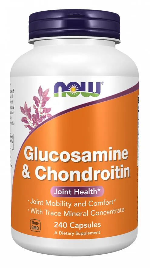 Глюкозамін та хондроїтин NOW Glucosamine & Chondroitin капсули №240