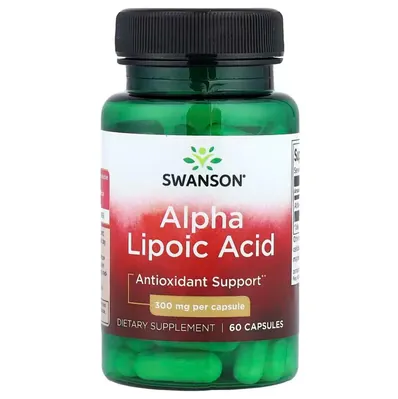 Альфа-ліпоєва кислота Swanson Alpha Lipoic Acid 300 мг, 60 капсул
