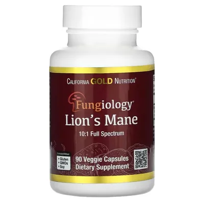 Їжовик Гребінчастий California Gold Nutrition Lion’s Mane вег. капсули №90