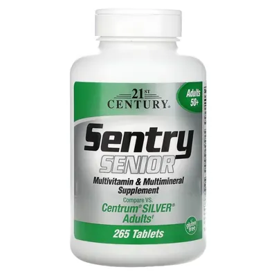 Мультивітаміни та мінерали для дорослих 21st Century Sentry Senior 50+, 265 таблеток