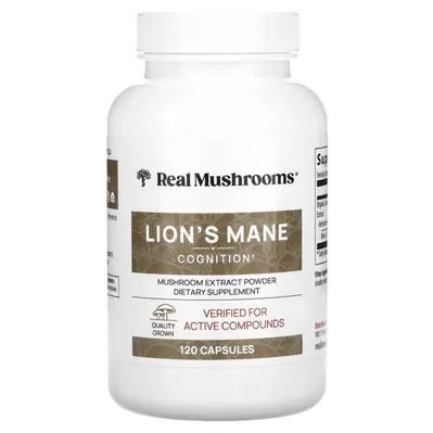 Їжовик гребінчастий Real Mushrooms Lion's Mane вег. капсули №120