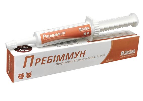 Пребиммун паста для укрепления иммунитета у кошек и собак, 15 мл