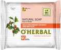Мыло твердое O'Herbal с экстрактом лесной земляники и красной глиной, 100 г