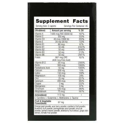 Мультивитаминная формула для мужчин VPLab Ultra Men's Sport Multivitamin Formula, 90 каплет