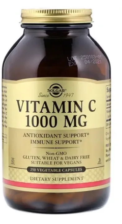 Вітамін С Solgar Vitamin C 1000 мг вег. капсули №250