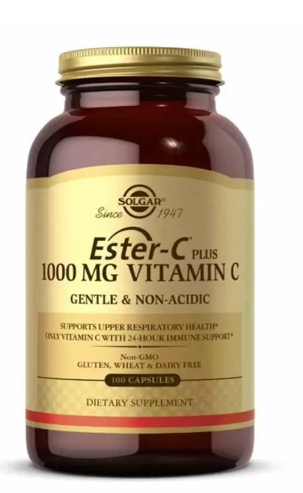 Solgar Витамин С 1000 мг Ester-C Plus, 100 вегетарианских капсул