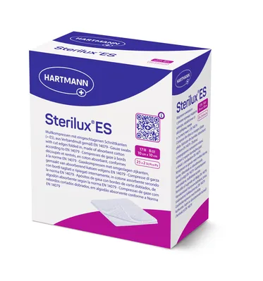 Серветка марлева стерильна Sterilux ES 10 см х 10 см, 2 штуки