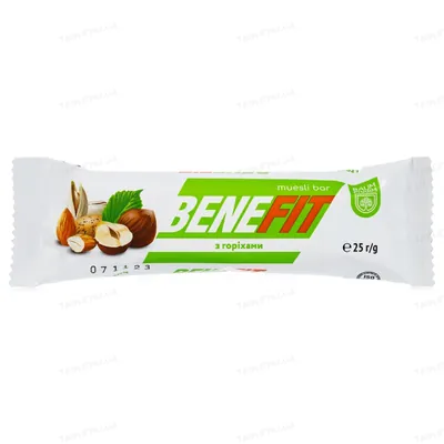 Батончик Baum Pharm Benefit з горіхами, 25 г