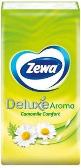 Платочки бумажные Zewa Deluxe Aroma Ромашка 3 слоя, 10 шт х 1 уп