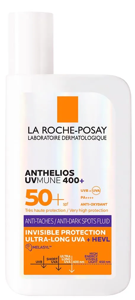 Флюїд сонцезахисний La Roche-Posay Anthelios UVA 400+ SPF50+ легкий корегуючий проти гіперпігментації шкіри, 50 мл