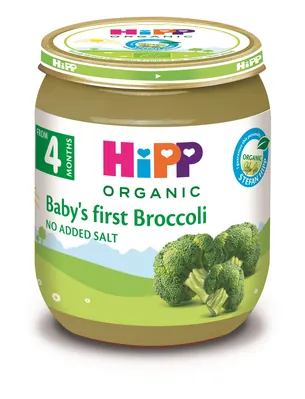 Пюре овочеве HiPP Organic Перша дитяча Броколі з 4 місяців,125 г