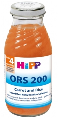 Раствор HiPP ORS 200 для оральной регидратации Морковно-рисовый, 200 мл