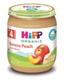 Пюре фруктове HiPP Organic Банани з персиками, 125 г