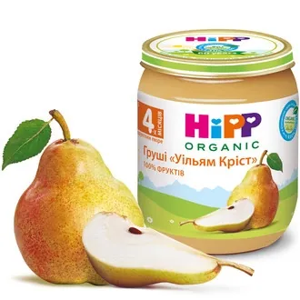 Пюре фруктове HiPP Organic Груші Уільям Кріст з 4 місяців,125 г