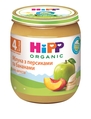 Пюре фруктовое HiPP Organic Яблоки с персиками и бананами, 125 г