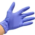 Рукавички оглядові Medicare Nitrile Powderfree нітрилові без пудри нестерильні, фіолетові, розмір L, пара