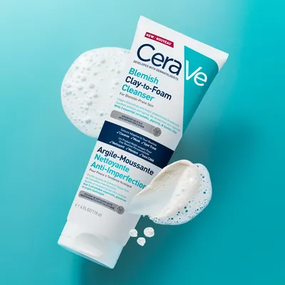 Засіб очищувальний CeraVe з глиною мультифункціональний для шкіри обличчя схильної до недосконалостей, 118 мл