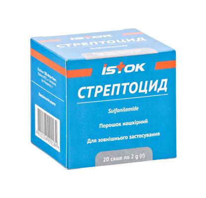Стрептоцид порошок н/ш по 2 г №20 у саше