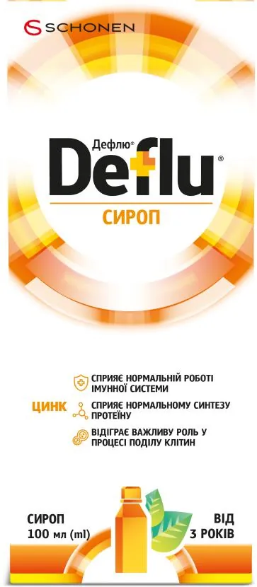 Дефлю сироп по 100 мл у флак.
