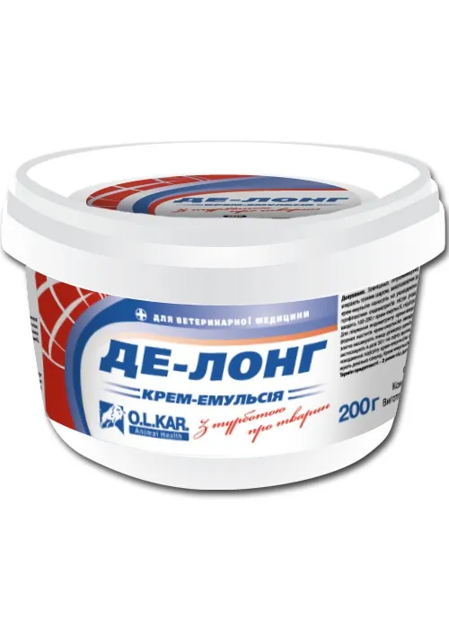 Де-лонг (ДЛЯ ТВАРИН) крем-емульсія, 200 г банка