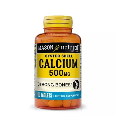 Кальцій з мушлі устриці Mason Natural Calcium Oyster Shell 500 мг, 100 таблеток