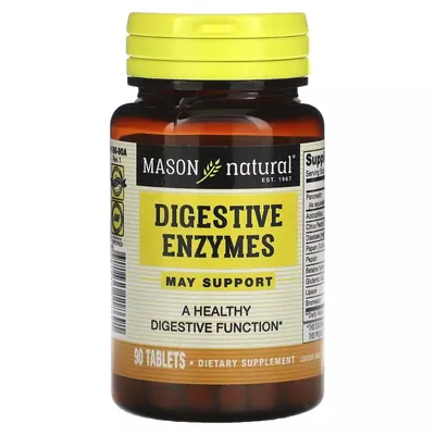 Травні ферменти Mason Natural Digestive Enzymes, 90 таблеток