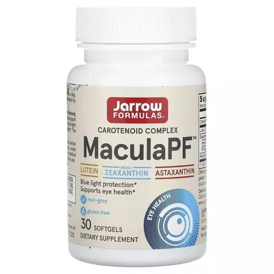 Комплекс для захисту очей від синього світла Jarrow Formulas MaculaPF Carotenoid Complex, 30 желатинових капсул