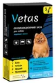 Краплі Vetas інсекто-акарицидні для собак до 4 кг по 0,6 мл, 3 піпетки