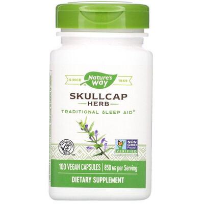 Шлемник трава Nature's Way Skullcap 850 мг, 100 капсул