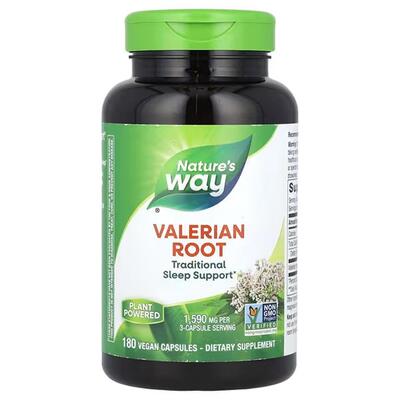 Валеріана корінь Nature's Way Valerian 1590 мг, 180 веганських капсул