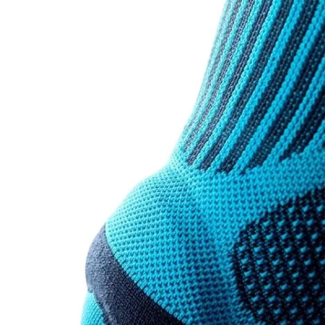 Бандаж на колінний суглоб Bauerfeind Sports Knee Support пателярний фіксуючий, блакитний, розмір XL