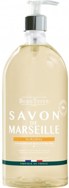 Мыло жидкое BeauTerra Марсельское масло миндаля, 1 л