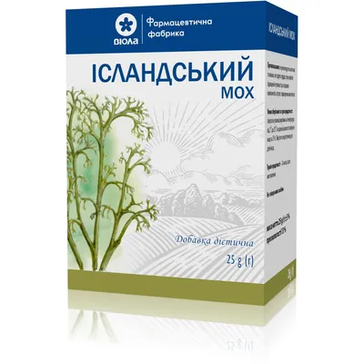 Ісландський мох фіточай по 25 г в пач.