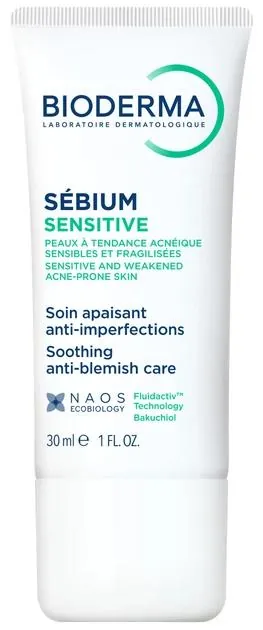 Крем для обличчя Bioderma Sebium Sensitive для схильної до акне шкіри, 30 мл