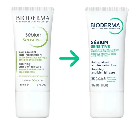 Крем для обличчя Bioderma Sebium Sensitive для схильної до акне шкіри, 30 мл