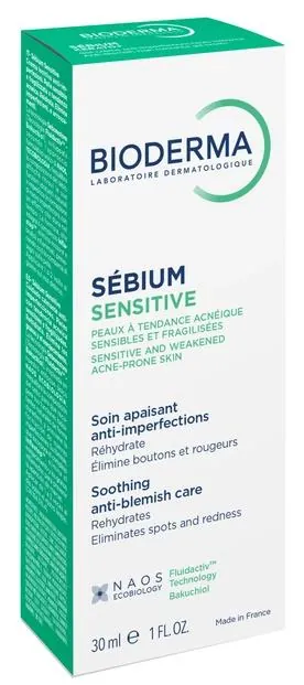 Крем для обличчя Bioderma Sebium Sensitive для схильної до акне шкіри, 30 мл