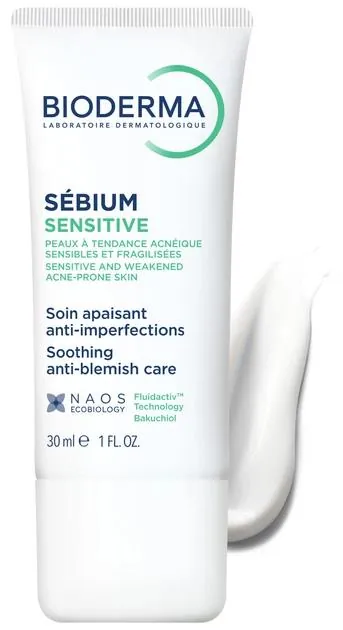 Крем для обличчя Bioderma Sebium Sensitive для схильної до акне шкіри, 30 мл