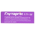 Глутаргін таблетки по 0.75 г №30 (10х3)