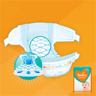 Підгузки дитячі Pampers Sleep & Play розмір 5, 11-16 кг, 58 шт