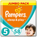 Подгузники детские Pampers Sleep & Play размер 5, 11-16 кг, 58 шт
