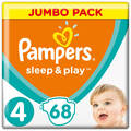 Підгузки дитячі Pampers Sleep & Play розмір 4, 9-14 кг, 68 шт